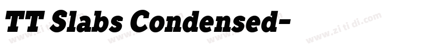TT Slabs Condensed字体转换